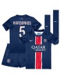 Paris Saint-Germain Marquinhos #5 Domácí dres pro děti 2024-25 Krátký Rukáv (+ trenýrky)